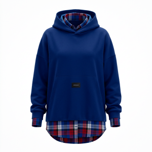 Unisex indigo hoodie